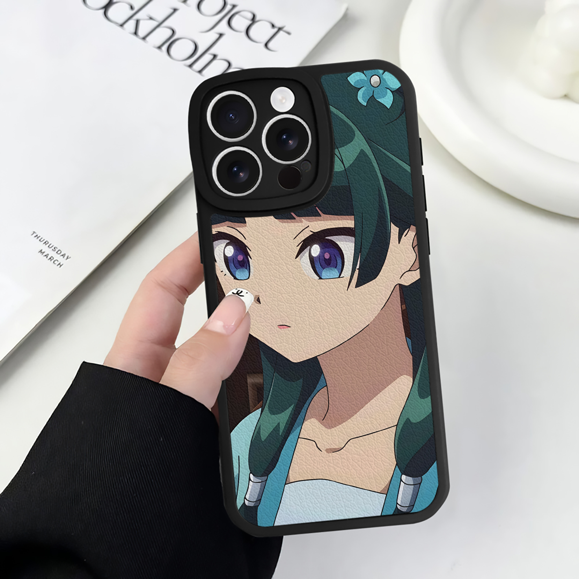 薬屋のひとりごと The Apothecary Diaries 【iPhone 16シリーズ対応】シリコンスマホケース（レザー調） 材質：シリコン